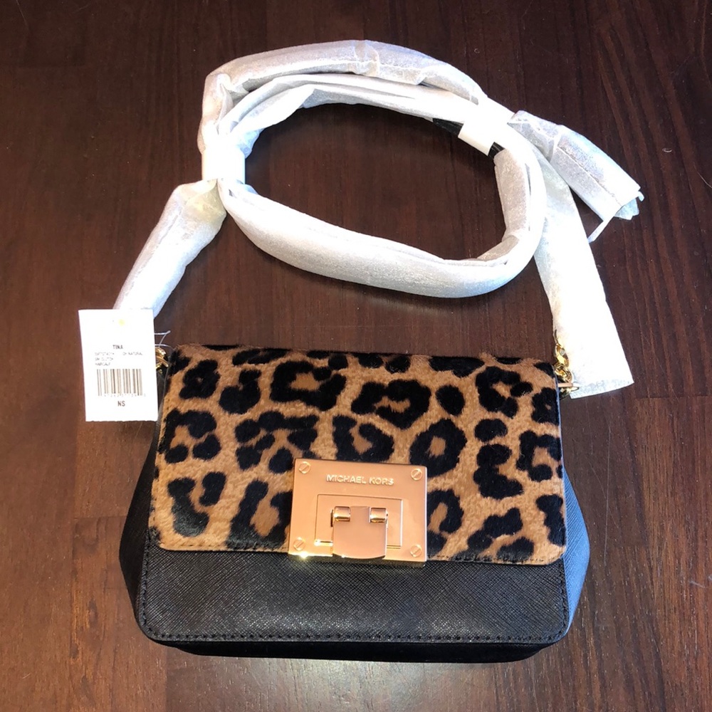 Michael Kors Tina Small Clutch haircalf crossbody